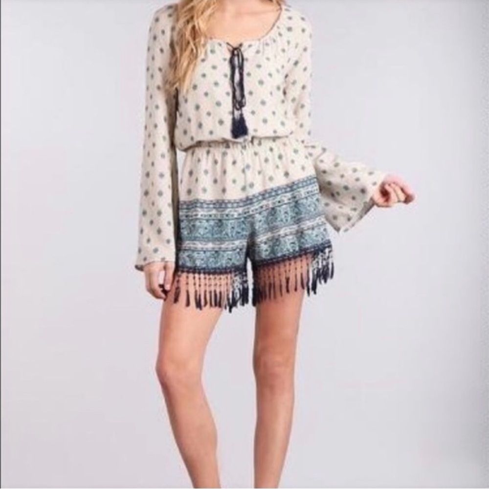Boho Romper by Blu Pepper - Light Airy Flirty and Fun